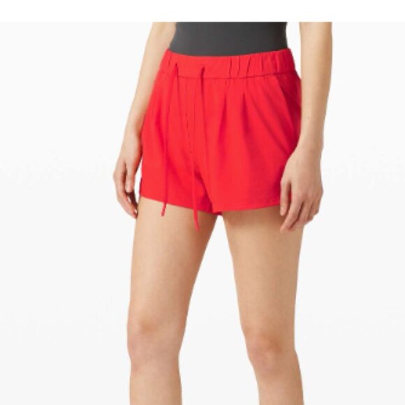 Lululemon Stroll at Sundown Short 3" Carnation Red - Picture 1 of 5